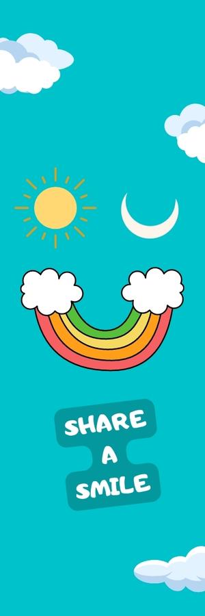 share a smile - kindness bookmark