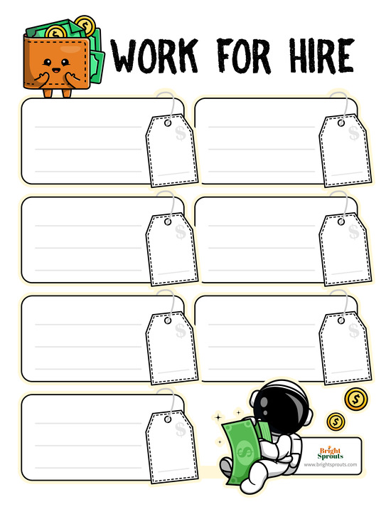 work for hire chore chart