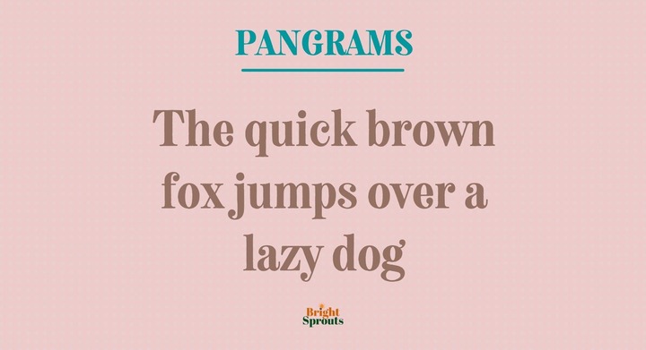 Pangrams